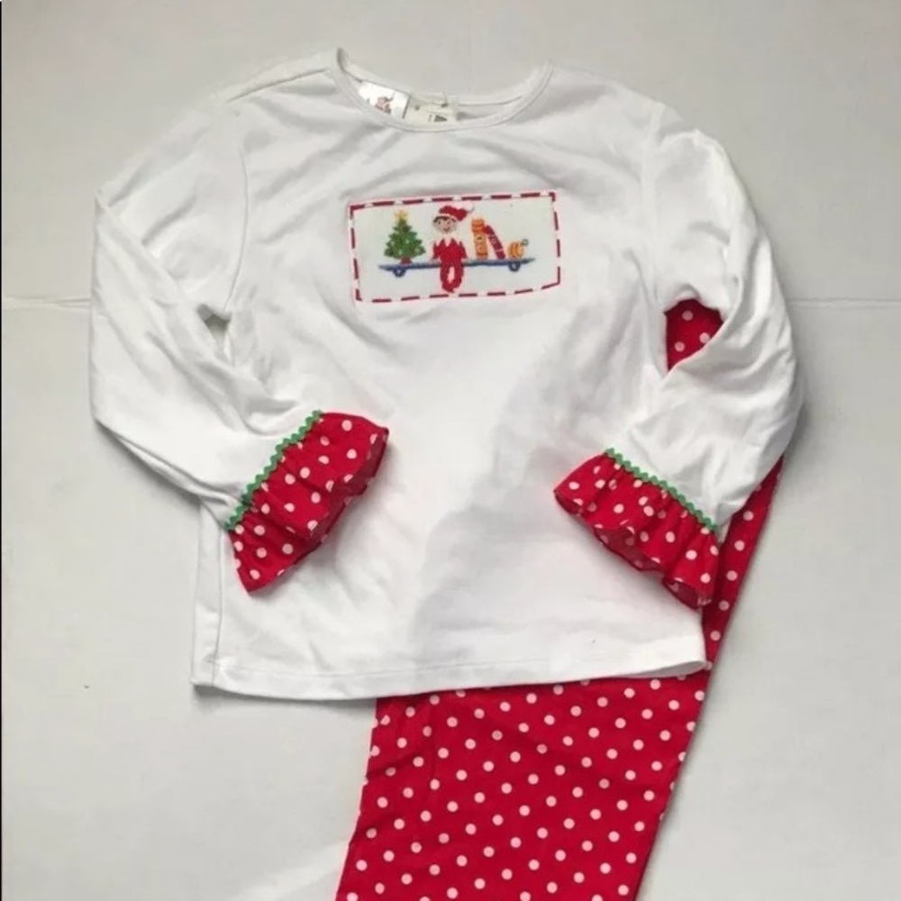 Anavini smocked Elf on a Shelf 6x Christmas